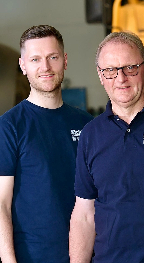 Jan Sicking, Martin Sicking und Marvin Kempkes von der Martin Sicking GmbH in Stadtlohn