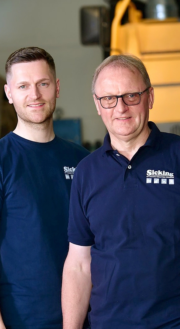 Jan Sicking, Martin Sicking und Marvin Kempkes von der Martin Sicking GmbH in Stadtlohn