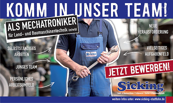 Flyer für Personalgewinnung für Mechatroniker